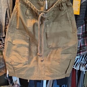 FP Movement by Free People Tan Mini Skirt